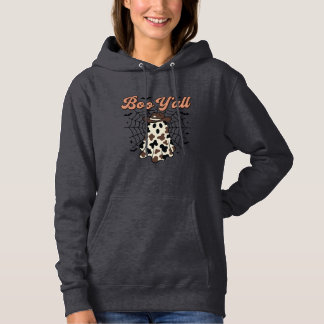 Camiseta Desenho de Halloween Fantasma Ocidental Boo Yall