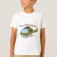 Desenho de helicóptero com camuflagem militar fofo