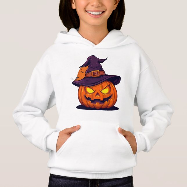 Camiseta Desenho de Helloween abóbora de terror Helloween  (Frente)