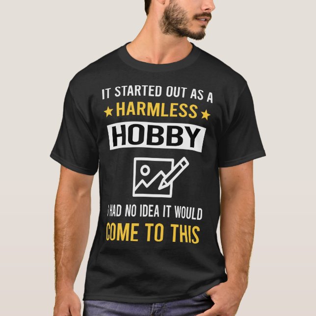 Camiseta Desenho de Hobby Sem Danos (Frente)