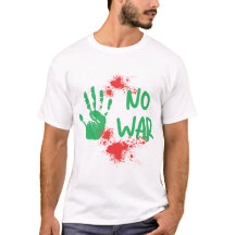Desenho de impressão de mão de protesto anti-guerr