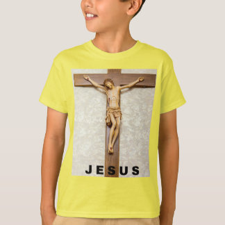 Camiseta desenho de jesus com cruz