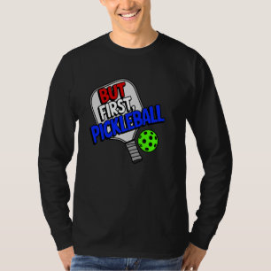 Camiseta Desenho de Linha de Jogador de Esporte de Raquete