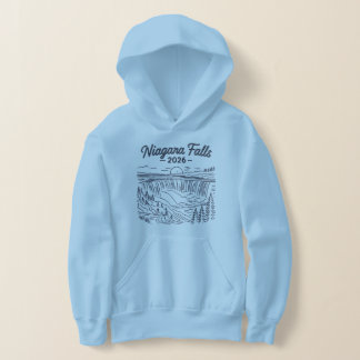 Camiseta Desenho de linha vintage de Niagara Falls 2026