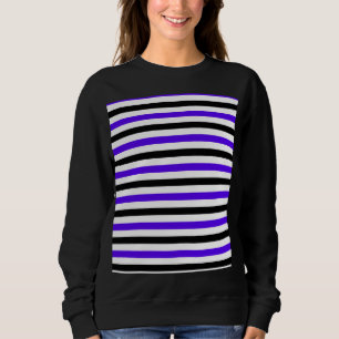 Camiseta Desenho de listras azuis pretas e brancas