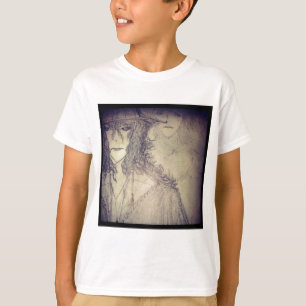 Camiseta desenho de manga de anime de potência de bruxas ia