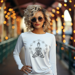 Camiseta Desenho de Meditação