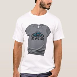 Camiseta Desenho de Moto Selvagem