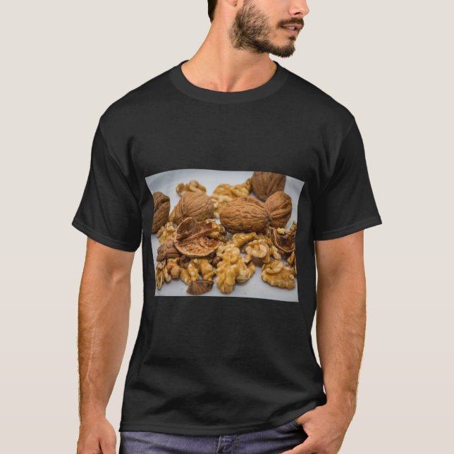 Camiseta Desenho de Noz – Força Natural com Estilo Atempora (Frente)