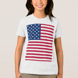 Camiseta Desenho de Orgulho da Bandeira Americana dos EUA