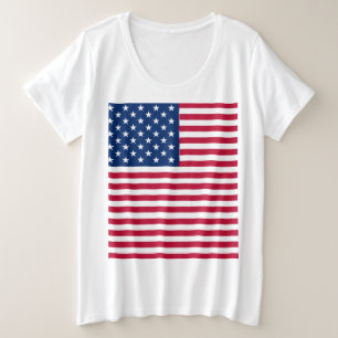 Camiseta Desenho de Orgulho da Bandeira Americana dos EUA