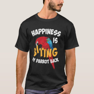 Camiseta Desenho de Papagaio Legal para Homens e Mulheres P