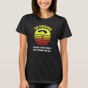 Camiseta desenho de paraquedismo para paraquedistas