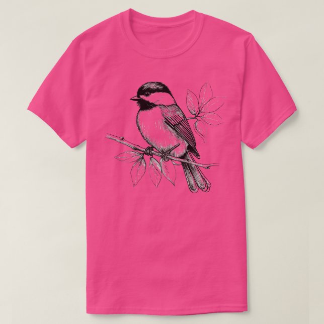 Camiseta Desenho de pássaro (Frente do Design)