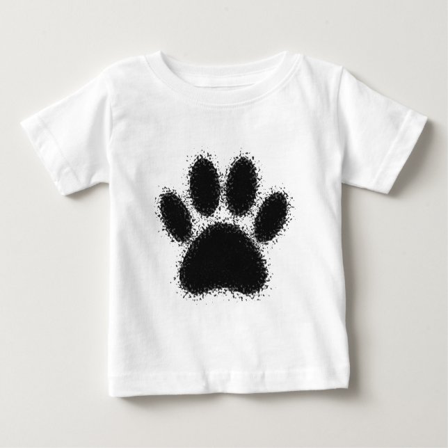 Camiseta Desenho de Pata Cão (Frente)