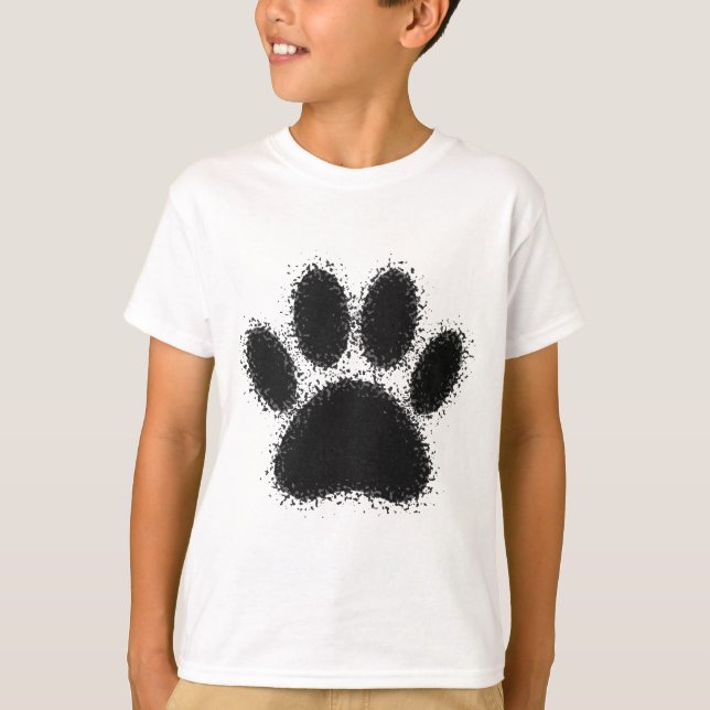 Camiseta Desenho de Pata Cão (Frente)