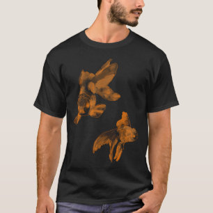 Camiseta desenho de peixe dourado laranja