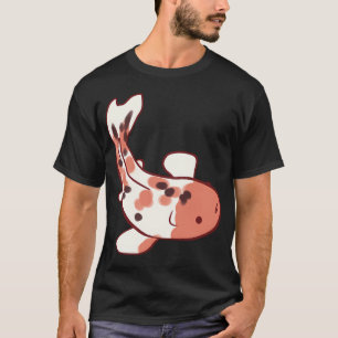 Camiseta desenho de peixe Koi