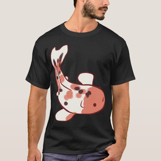 Camiseta desenho de peixe Koi (Frente)