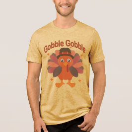 Camiseta Desenho de peru de Ação de Graças fofo – “Gobble G