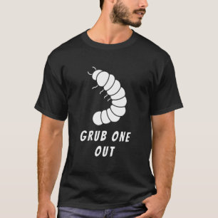 Camiseta Desenho de Piada de Pesca com Duplo Sentido Grub O
