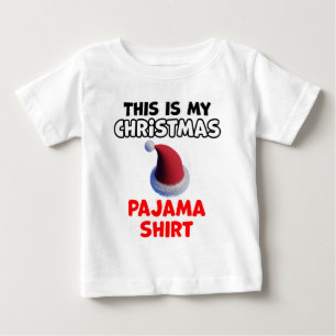 Camiseta Desenho de Pijama de Natal