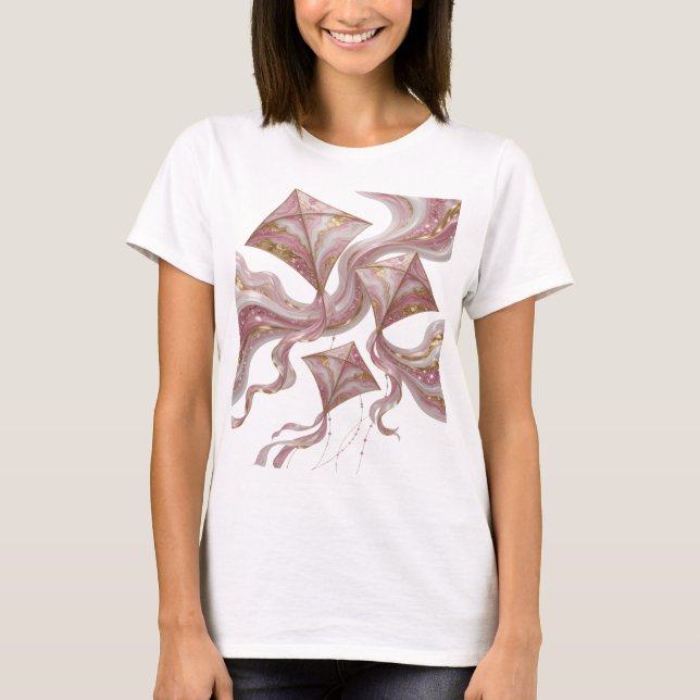 CAMISETA DESENHO DE PIPA 3D COM EFEITO DE MÁRMORE E ACENTOS (Frente)