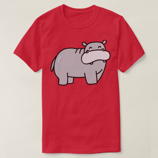 Camiseta Desenho de Portas Hippo Bonito (Frente do Design)