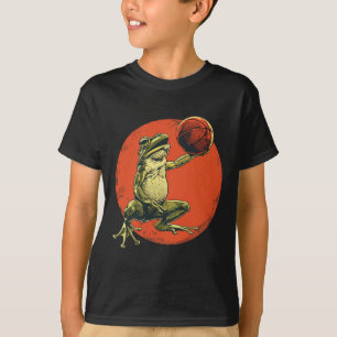 Camiseta Desenho de Rã Esqueleto Arte de Sapo Amante de Esq