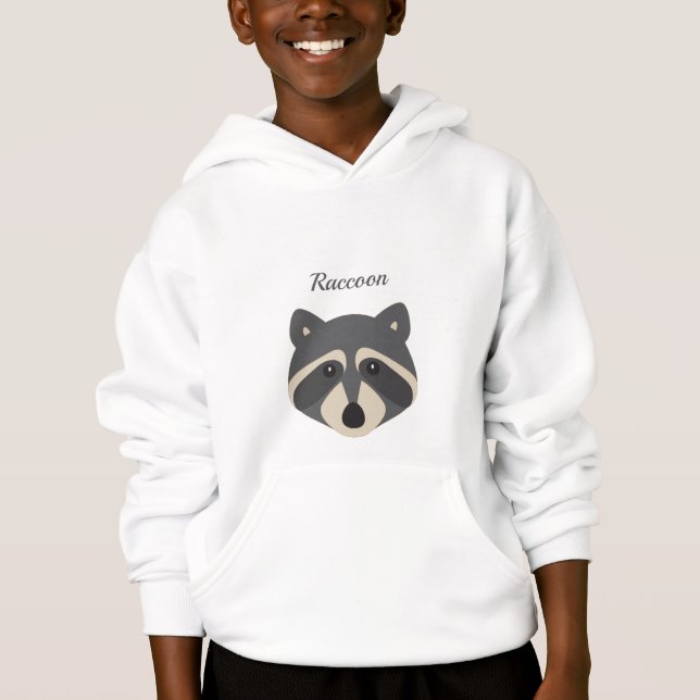 Camiseta Desenho De Raccoon Com Nome (Frente)