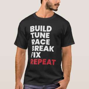 Camiseta Desenho de Repetição de Correção de Raça de Montag
