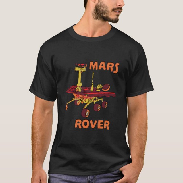 Camiseta Desenho de Rover da Nasa Mars (Frente)