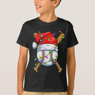 Camiseta Desenho de Santa Srts para homens e meninos de Nat