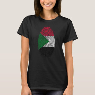 Camiseta Desenho de Sinalizador do Sudão Está no meu dote d