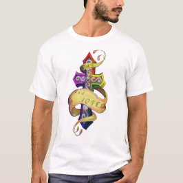 Camiseta desenho de tatuagem retrô cruz e borboleta -amor g