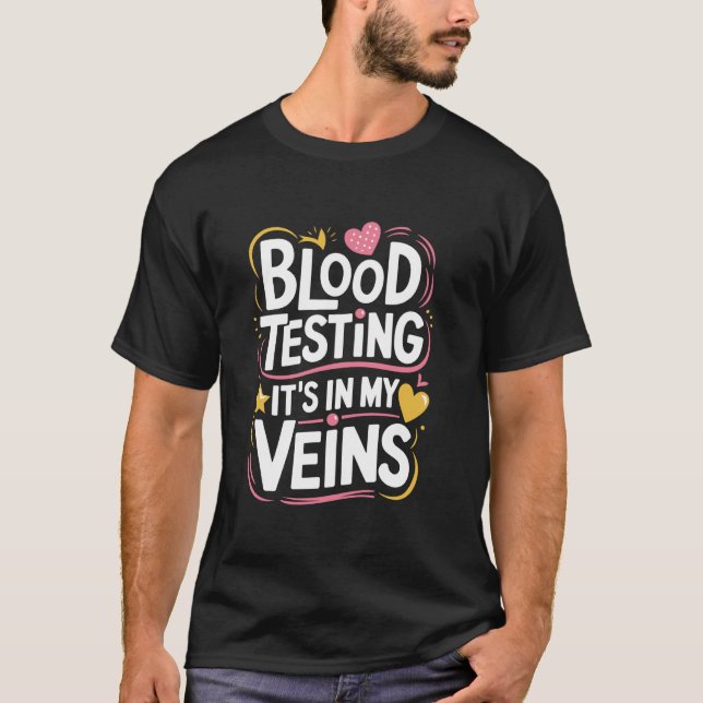 Camiseta Desenho de Técnico de Laboratório para Técnico de  (Frente)