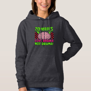 Camiseta Desenho de Terror Vintage Amor por Zumbi Não Drama