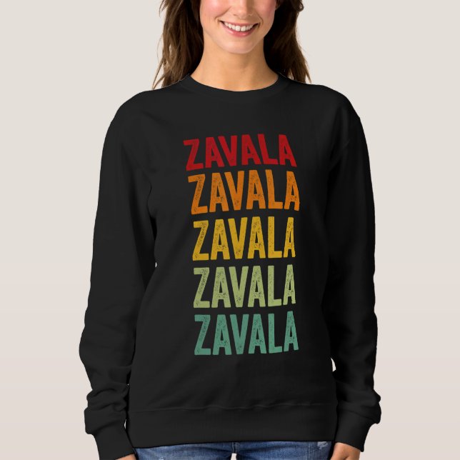 Camiseta Desenho de texto arco-íris do Condado de Zavala Te (Frente)
