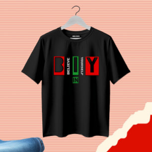 Camiseta desenho de texto motivacional
