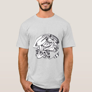 Camiseta Desenho de tinta de três aspectos (para cores clar