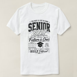 Camiseta Desenho de tipografia de formatura celebrando a Tu