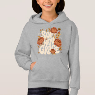 Camiseta Desenho de tipografia floral retro Soft Mama Grace