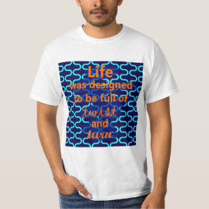 Camiseta Desenho de Torção e Volta da Vida