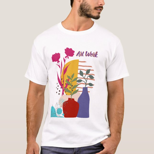 Camiseta Desenho de Trabalho Artístico (Frente)