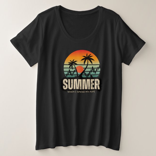 Camiseta Desenho de trader | Verão | Engraçado (Frente do Design)