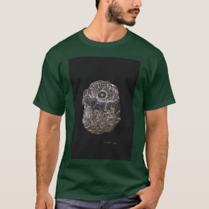 Camiseta desenho de um estromatolito a óleo pastel