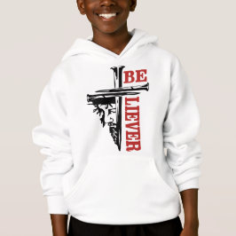 Camiseta Desenho de Unha de Cruz de Jesus – Cristão Poderos