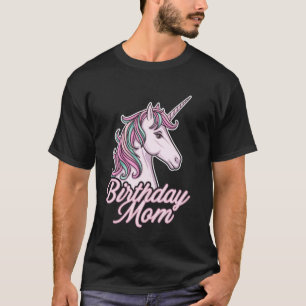 Camiseta Desenho de Unicórnio para Aniversário da Mamãe
