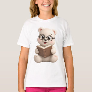 Camiseta Desenho de Urso de Pelúcia Adorável e Fofo