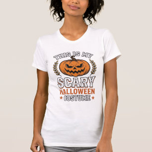 Camiseta Desenho de vetor vintage de abóbora de fantasia as